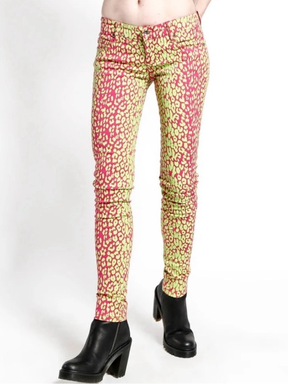 Vintage Y2K Tripp NYC Animal Print Low Rise Pants